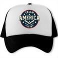 Team America 1776 4th Of July Patriotic Baseball Trucker Cap Team America 1776 4th Of July Patriotic Baseball Trucker Cap