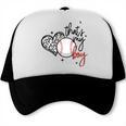 That's My Boy Leopard Heart Baseball Mom Premium Trucker Cap That's My Boy Leopard Heart Baseball Mom Premium Trucker Cap