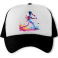 Tie Dye Baseball Dad Fathers Day Trucker Cap Tie Dye Baseball Dad Fathers Day Trucker Cap