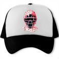 Valentine Baseball Catcher Mask Ice Cream Drip Tee For Boys Trucker Cap Valentine Baseball Catcher Mask Ice Cream Drip Tee For Boys Trucker Cap