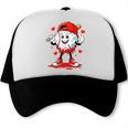Valentine Baseball Heart Sports Men Boys Kid Trucker Cap Valentine Baseball Heart Sports Men Boys Kid Trucker Cap