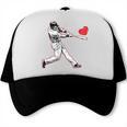 Valentines Baseball Batter Heart Player Silhouette Premium Tri-Blend Trucker Cap Valentines Baseball Batter Heart Player Silhouette Premium Tri-Blend Trucker Cap