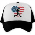 Valentines Baseball Batter Silhouette Heart Men Boys Kid Trucker Cap Valentines Baseball Batter Silhouette Heart Men Boys Kid Trucker Cap