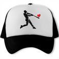 Valentines Day Baseball Batter Silhouette Heart Men Boys Kid Trucker Cap Valentines Day Baseball Batter Silhouette Heart Men Boys Kid Trucker Cap