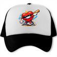 Valentines Day Baseball Dabbing Red Heart Love Boys Trucker Cap Valentines Day Baseball Dabbing Red Heart Love Boys Trucker Cap