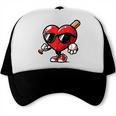 Valentines Day Baseball Heart Bat Sunglasses Men Boys Kids Trucker Cap Valentines Day Baseball Heart Bat Sunglasses Men Boys Kids Trucker Cap