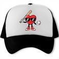 Valentines Day Heart Baseball Player Sports Boys Kids Men Trucker Cap