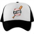 Vintage 1 Baseball Dad Daddy Father's Day From Son Daughter Trucker Cap