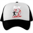 Vintage Baseball Catcher Boys Go Ahead Run I Dare You Trucker Cap Vintage Baseball Catcher Boys Go Ahead Run I Dare You Trucker Cap
