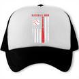 Vintage Baseball Flag Women Baseball Mom Trucker Cap
