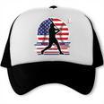 Women's Batter Patriotic American Flag Baseball Silks Trucker Cap Women's Batter Patriotic American Flag Baseball Silks Trucker Cap