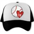 Womens Custom Baseball Mom Number 10 Heart For Mom Mommy Trucker Cap Womens Custom Baseball Mom Number 10 Heart For Mom Mommy Trucker Cap