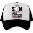 Yes Son Has Practice a Game Baseball Mom Trucker Cap