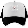 You'Re A Catch Baseball Pun Heart Kids Boys Valentines Trucker Cap You'Re A Catch Baseball Pun Heart Kids Boys Valentines Trucker Cap