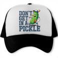 Youth Baseball Catcher Humor Don’t Get In A Pickle Trucker Cap Youth Baseball Catcher Humor Don’t Get In A Pickle Trucker Cap