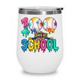 100 Days Of School Baseball Boys Kids Colorful 100th Day Wine Tumbler 100 Days Of School Baseball Boys Kids Colorful 100th Day Wine Tumbler