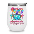 100 Days Of School Baseball Boys Kids Wine Tumbler