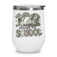 100 Days Of School Baseball Cap Boy School Teacher Wine Tumbler