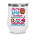 100 Days Of School Baseball Donut Dripping Teacher Boys Kids Wine Tumbler