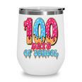 100 Days Of School Baseball Drip 100th Day Of School Wine Tumbler 100 Days Of School Baseball Drip 100th Day Of School Wine Tumbler