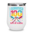 100 Days Of School Baseball Drip 100 Days Boy Girl Kids Wine Tumbler 100 Days Of School Baseball Drip 100 Days Boy Girl Kids Wine Tumbler