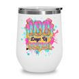 100 Days Of School Baseball Drip Boys Kids 100th Day Wine Tumbler 100 Days Of School Baseball Drip Boys Kids 100th Day Wine Tumbler