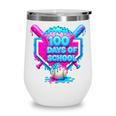 100 Days Of School Baseball Drip 100 Days For Boys And Kids Wine Tumbler 100 Days Of School Baseball Drip 100 Days For Boys And Kids Wine Tumbler