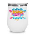 100 Days Of School Baseball Drip Ice Cream Costume Teachers Wine Tumbler