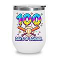 100 Days Of School Baseball Ice Cream Drip Kids Boys Teacher Wine Tumbler