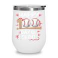 100 Days Of School Baseball Theme Kids Teens Boys 100th Day Wine Tumbler