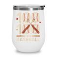 100 Days Of School Baseball Love Valentine’s Day Men Women Wine Tumbler