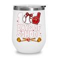 100 Days Of School Cute Bow Baseball Boy Girl Teacher Wine Tumbler