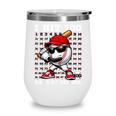 100 Days Of School Retro Baseball Sport For Boys Teachers Wine Tumbler