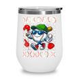 100 Days Smarter Baseball 100 Days Of School Boy Girl Kid Wine Tumbler