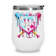 10th Birthday Boys Baseball Ice Cream Drip Boys Baseball Wine Tumbler 10th Birthday Boys Baseball Ice Cream Drip Boys Baseball Wine Tumbler