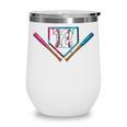 12th Birthday Baseball Ice Cream Drip 12 Years Old Boy Kids Wine Tumbler