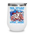 250 Years 1776 2026 250th Baseball American Flag 4th Of July Wine Tumbler