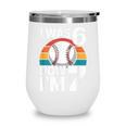 I Was 6 Now Im 7 Baseball Birthday Age 7 Wine Tumbler I Was 6 Now Im 7 Baseball Birthday Age 7 Wine Tumbler