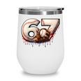 6 7 Six Seven American Baseball Graphic Wine Tumbler 6 7 Six Seven American Baseball Graphic Wine Tumbler