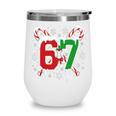67 Baseball Christmas Candy Cane Snowflake Holiday Sports Wine Tumbler