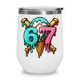 67 Baseball Ice Cream Drip Kids Wine Tumbler 67 Baseball Ice Cream Drip Kids Wine Tumbler