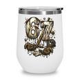 67 Baseball Six Seven Baseball 6 7 Kids Boys Girls Wine Tumbler