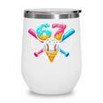 67 Ice Cream Drip Baseball Meme Six Seven Gen Alpha Slang Wine Tumbler