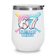 67th Birthday Squad Baseball Ice Cream Drip Birthday Squad Wine Tumbler 67th Birthday Squad Baseball Ice Cream Drip Birthday Squad Wine Tumbler