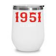 75 Year Old 1951 Classic Baseball Fan 75th Birthday Wine Tumbler