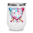 9th Birthday Boys Baseball Ice Cream Drip Boys Baseball Wine Tumbler 9th Birthday Boys Baseball Ice Cream Drip Boys Baseball Wine Tumbler