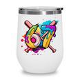Banana Baseball 67 Ice Cream Drip Meme Wine Tumbler Banana Baseball 67 Ice Cream Drip Meme Wine Tumbler