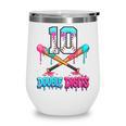 Baseball 10 Year Old Ice Cream Drip 10th Bday Double Digits Wine Tumbler Baseball 10 Year Old Ice Cream Drip 10th Bday Double Digits Wine Tumbler