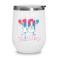 Baseball 10 Year Old Ice Cream Drip 10th Birthday Boys Wine Tumbler