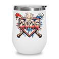 Baseball 2026 Ice Cream Drip Bats For Boys Birthday Graphic Wine Tumbler Baseball 2026 Ice Cream Drip Bats For Boys Birthday Graphic Wine Tumbler